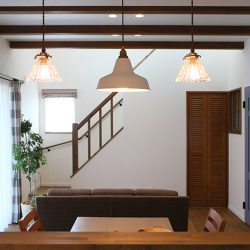 ペンダントライトがアクセント