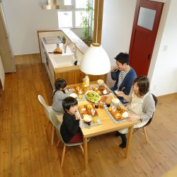 回遊できるダイニングキッチン