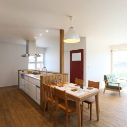 L字型に配置されたLDK